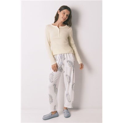 Camiseta manga larga algodón amarillo