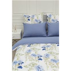 КПБ Сатин NUANCE Garden blue