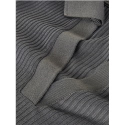 Strickkleid mit Gestreifter Struktur