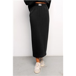 Юбка длинная макси с разрезом 388BLK