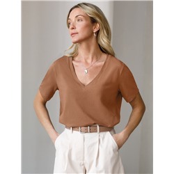 Футболка из премиального хлопка с эластаном