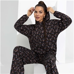 Брючный комплект с капюшоном, Смелый контраст