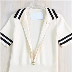 Платье  с контрастными цветными лацканами и застежкой-молнией М КОР*С