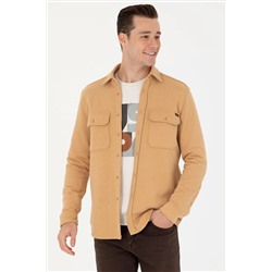 Erkek Camel Uzun Kollu Gömlek