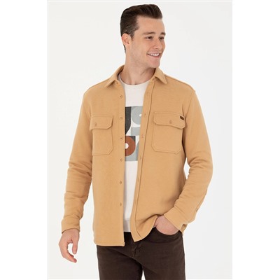 Erkek Camel Uzun Kollu Gömlek