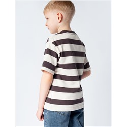 Футболка из фактурного трикотажа с авторским принтом