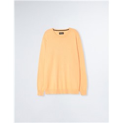 Knitted Jumper, Men, Light Orange