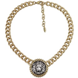 Колье огненный лев (покрытие античное золото, античное серебро) 45-50см, Есть комплект