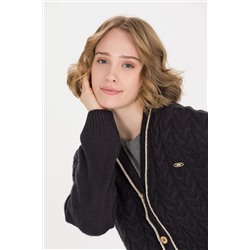 Kadın Lacivert Triko Hırka