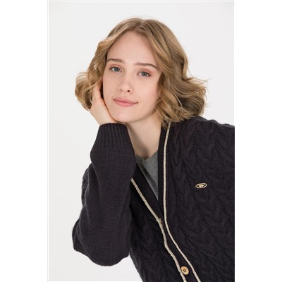 Kadın Lacivert Triko Hırka