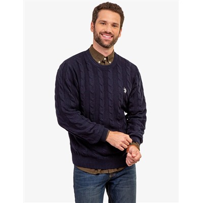USUF2S5216-0000A  CABLE CREW NECK SWEATER
