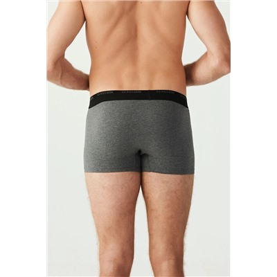 U.S. Polo Assn. Erkek Antrasit Melanj - Siyah - Gri Melanj 3 Lü Boxer