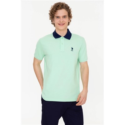 Erkek Mint Polo Yaka Tişört