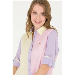 Kadın Manolya Uzun Kollu Gömlek