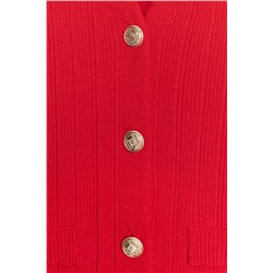 RIBBED KNIT CARDIGAN