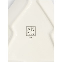 Блюдо, 23х20 см, керамика D, зеленое, Елка с подарками, Festival