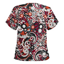 UA Pucci Power Pewter Print Scrub Top