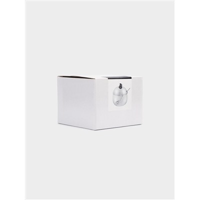 Вазочка для джема, 9x10 см, с ложкой, стекло/сталь, Vintage