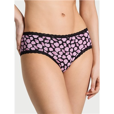 The Lacie Cotton Lace-Waist Cheeky Panty
