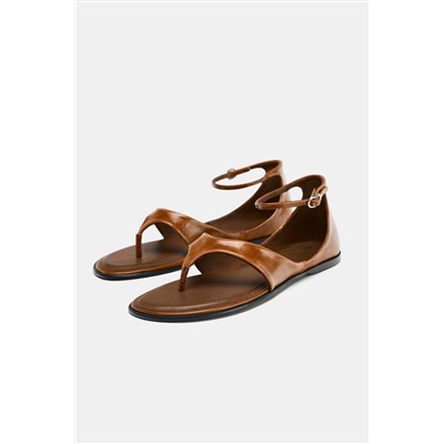 LEATHER TOE POST SANDALS