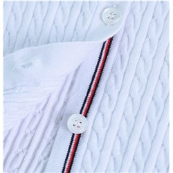 Женский кардиган из хлопка с косичным лацканом ТОММИ ХИЛФИГЕ*Р