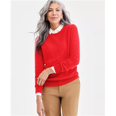 Charter Club Women's Long-Sleeve Crewneck Sweater, Macy's Exclusive