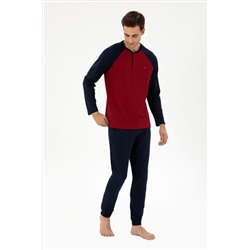 Erkek Bordo Pijama Takımı