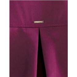 Блузка с короткими рукавами из плотного струящегося сатина