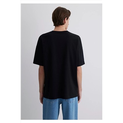 Mavi Minimal Logo Baskılı Siyah Tişört Relaxed Fit / Rahat Kesim 0612709-900