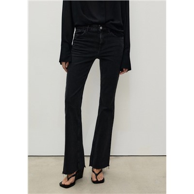 Jeans Fiona flare tiro medio