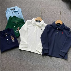 Детские лонгсливы поло ПОЛ*О РАЛЬФ  Состав: 100% хлопок