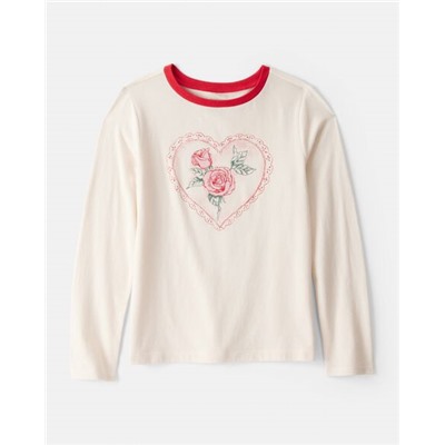 Girls Paris Long-Sleeve Graphic Tee - Ivory