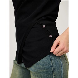 Черная блузка "Перекрут"