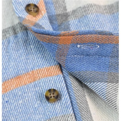 Мужская рубашка свободного покроя с длинными рукавами