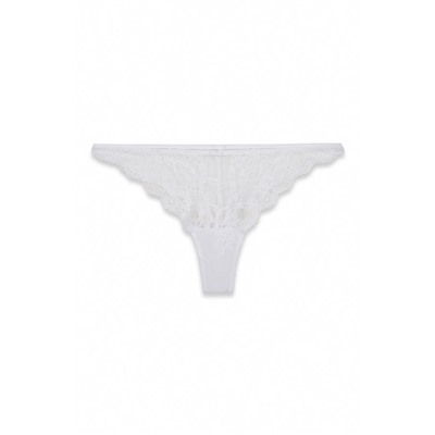 Tanga encaje blanca