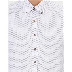 Beyaz Slim Fit Uzun Kollu Gömlek