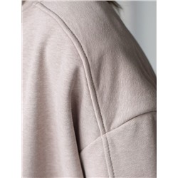 Бомбер среднего объема на молнии из петельчатого футера двухнитки с эластаном