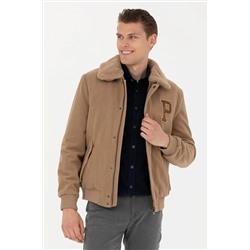 Erkek Camel Kaşe Mont