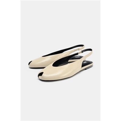 OPEN-TOE SLINGBACK SHOES