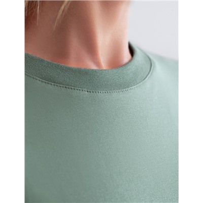 Футболка с принтом свободная эластичная из премиального хлопка