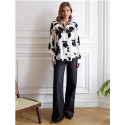 Блузка из вискозы с принтом