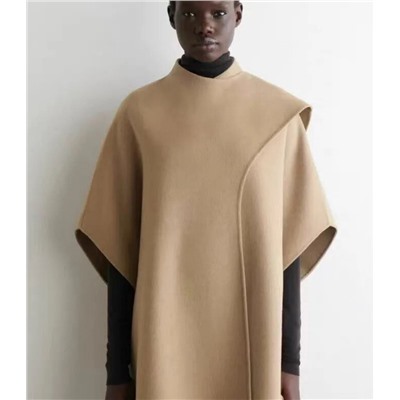 Шерстяное пальто в стиле шарфа с нишевым дизайном КО*С