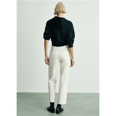 Jeans Blanca rectos crop