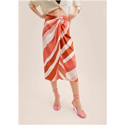 Falda estampada nudo -  Mujer | MANGO OUTLET Melilla