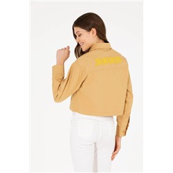 Kadın Camel Uzun Kollu Gömlek