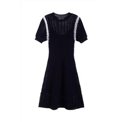 Vestido recto Negro
