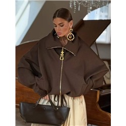 Женское оверсайз пальто с рукавами летучая мышь   Schiaparell*i