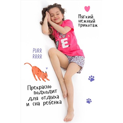 Пижама с шортами Лапки НАТАЛИ #877310