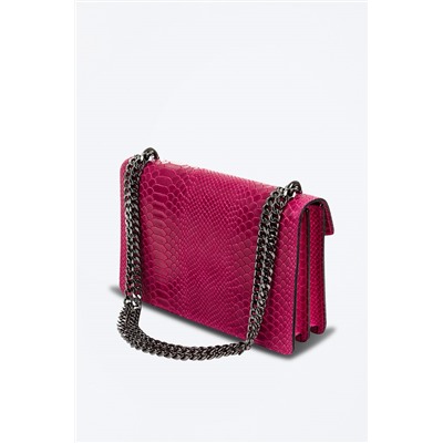 Bolso de nobuk Fucsia