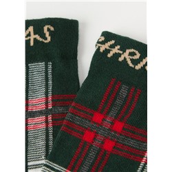 Kurze Socken mit Muster Weihnachten Family für Herren